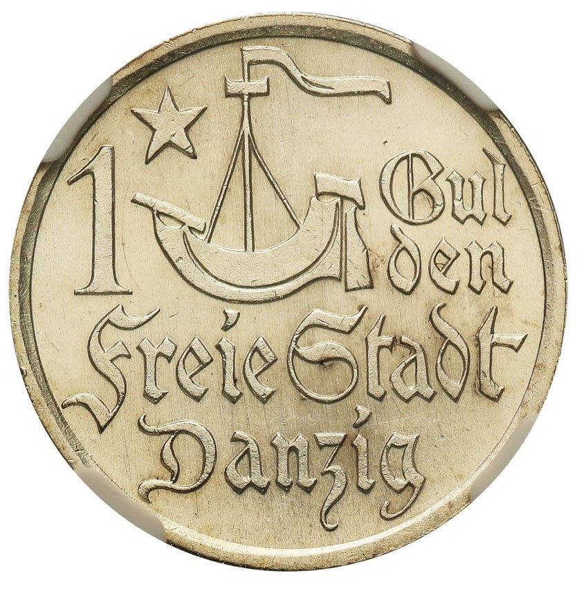 Wolne Miasto Gdańsk / Danzig. Gulden 1923 NGC MS62